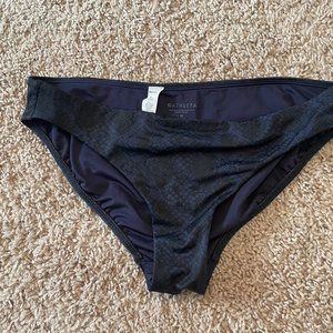 Athleta Blue Snakeskin Swim bottom-Medium- NWOT